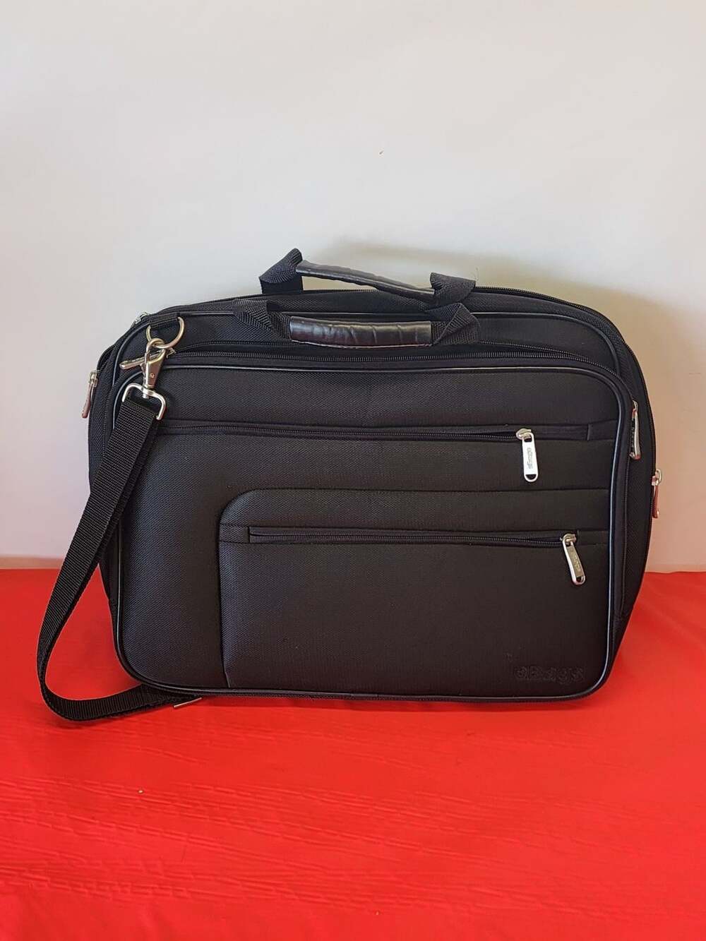 eBags Black Nylon Laptop Briefcase Shoulder Bag